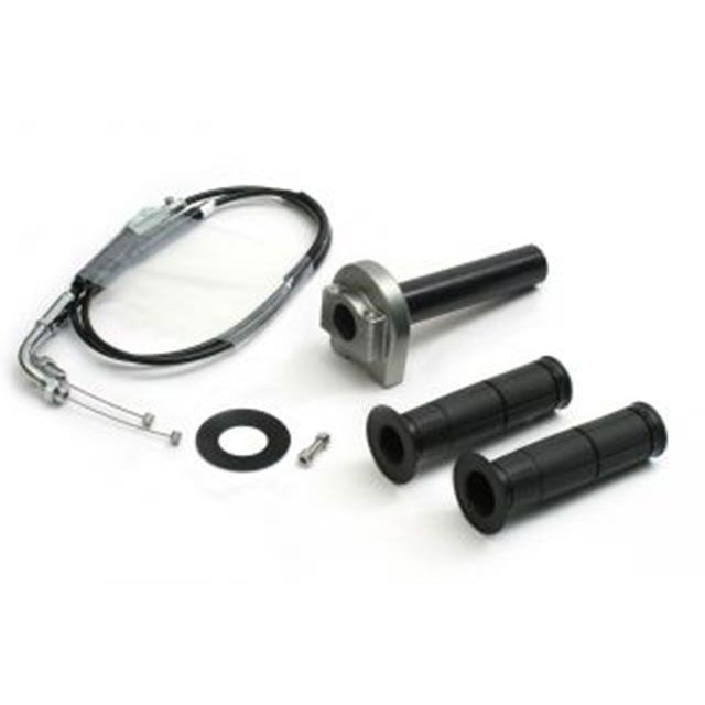 ACTIVE スロットルキット TYPE-1 巻取φ40 メッキ金具（ブラック） 1071158 アクティブ グリップ関連パーツ GB350 GB350S｜パークアップ 店