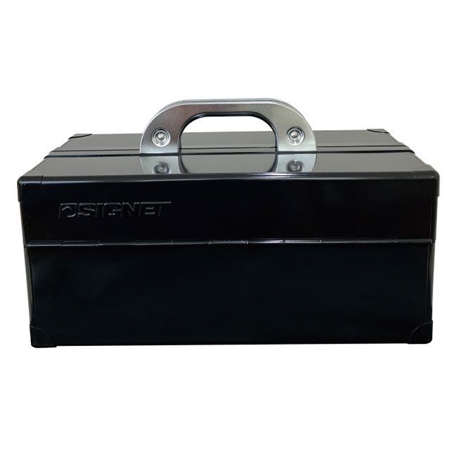 SIGNET 54024 両開き物の具ボックス席（黒いこと）W370×D185×H215粍 54024 シグネット 制作室手道具