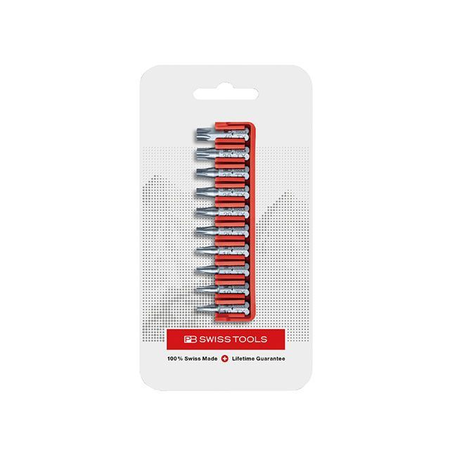 PBSWISSTOOLS C6.705CN 10本組 ショートタイプ ヘクスローブビットセット ビットホルダー付 パッケージタイプ C6.705CN PBスイスツールズ ハンドツール