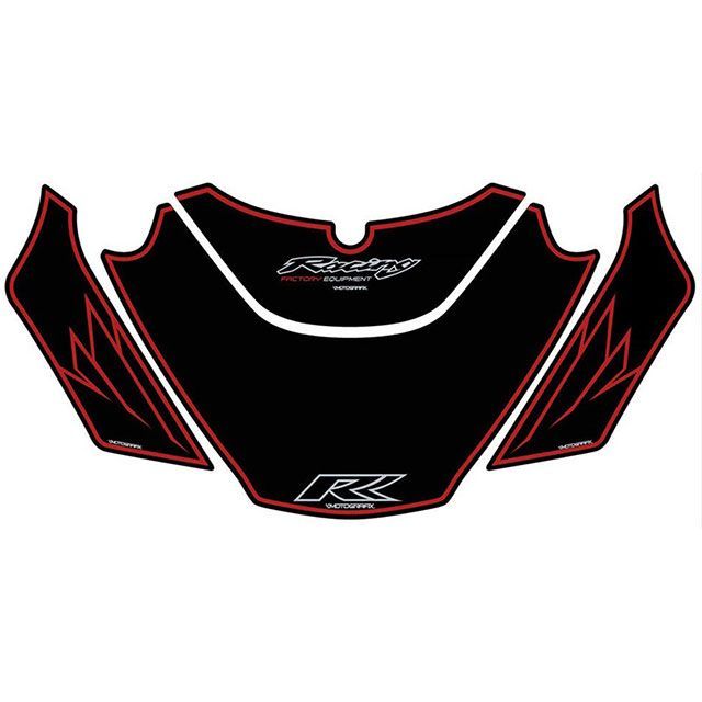 MOTOGRAFIX ボディパッド フロントパッド MT-NH003KR モトグラフィックス ドレスアップ・カバー CBR900RR-2/3｜パークアップ 店
