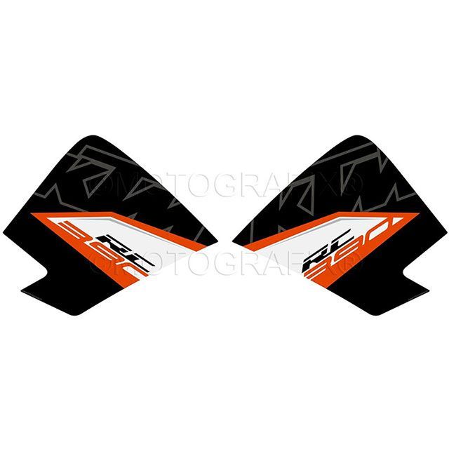 MOTOGRAFIX ボディパッド ニーパッド MT-KKTM01KO モトグラフィックス ドレスアップ・カバー RC390｜パークアップ 店