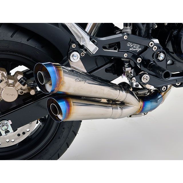 OVER RACING ツインメガホン フルチタン ・16-224-23 オーバーレーシング マフラー本体 GROM