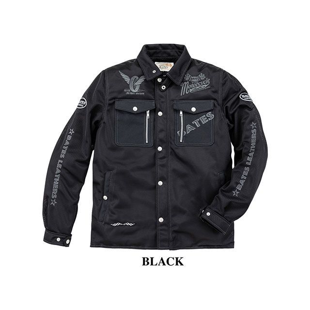 BATES 2025春夏モデル BJ-M2513VT メッシュジャケット（ブラック） サイズ L BJ-M2513VT ベイツ ジャケット