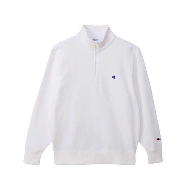champion C3-B020 HALF ZIP SWEATSHIRT（ホワイト） サイズ XL C3-B020 チャンピオン アウトドア用ウェア