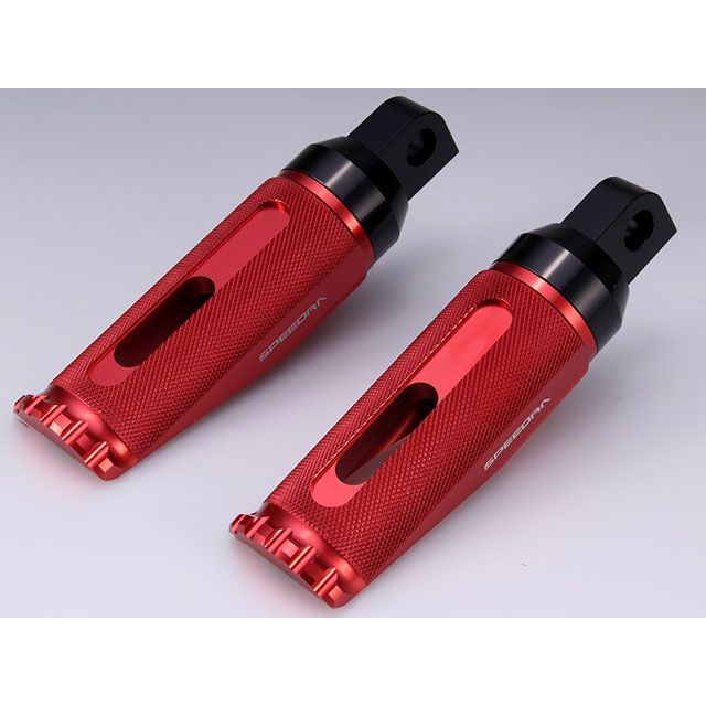 SPEEDRA アルミ削り出し パッセンジャーフットペグ カラー レッド AHDFP11RD メーカー在庫あり SPEEDRA ステップ FLHX ストリートグライド FLTRX ロードグライド