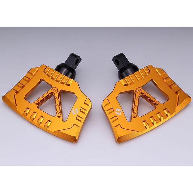 SPEEDRA アルミ削り出し パッセンジャーミニフットボード カラー ゴールド AHDFP12GD メーカー在庫あり SPEEDRA ステップ FLHX ストリートグライド FLTRX ロードグライド