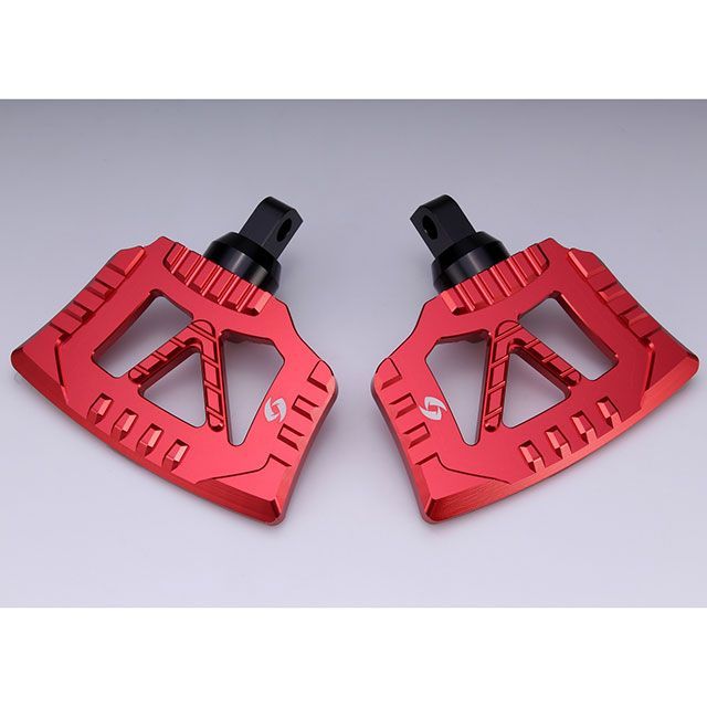 SPEEDRA アルミ削り出し パッセンジャーミニフットボード カラー レッド AHDFP12RD メーカー在庫あり SPEEDRA ステップ FLHX ストリートグライド FLTRX ロードグライド｜パークアップ 店