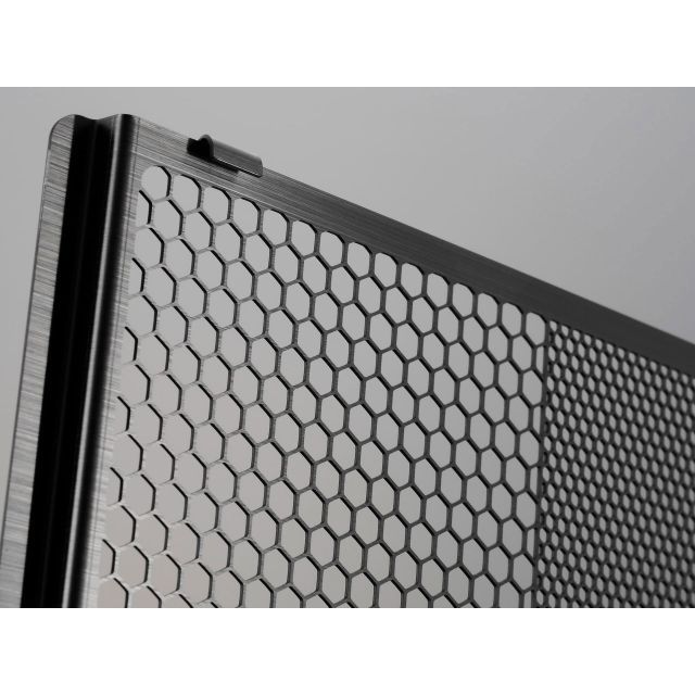 ETCHING FACTORY R12 nineT用オイルクーラーガードSB（ブラック） カラー 黄エンブレム OGB-R12-00-SB-yl エッチングファクトリー オイルクーラー関連パーツ R12 nineT