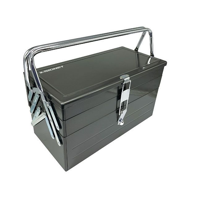 SIGNET SG-410 両開きツールボックス（ブラック）W410&times;D200&times;H230mm SG-410 メーカー在庫あり シグネット 作業場工具｜パークアップ 店