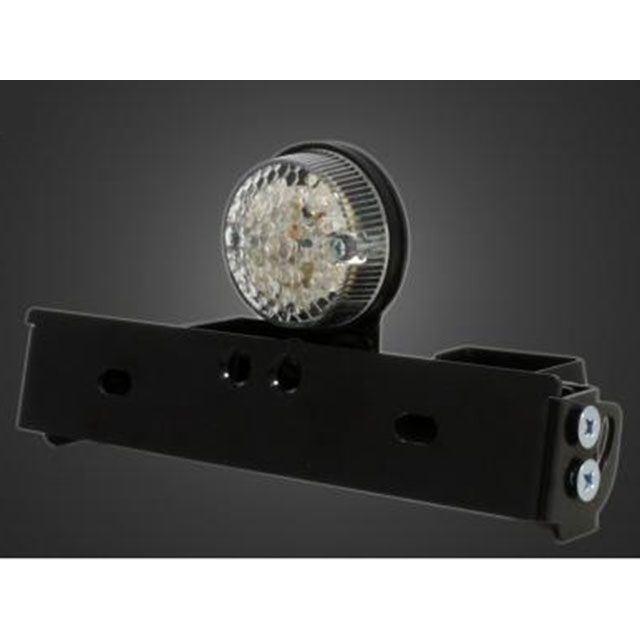 T&F シーシーバー用ナンバーブラケットKIT&丸型テールランプ LED/クリアーレンズ サイズ φ15(15mm)専用 ・CCN04715 ガレージT&F テール関連パーツ 汎用|パークアップ 店