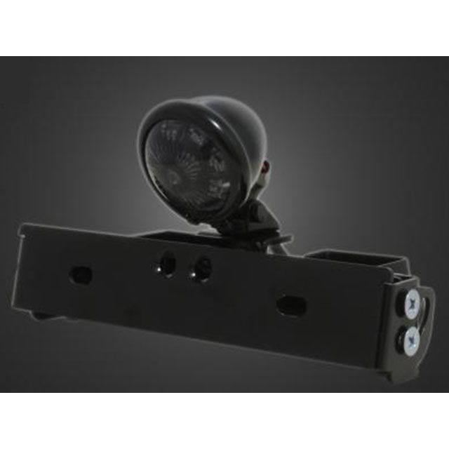 T&F シーシーバー用ナンバーブラケットKIT＆ブレットテールランプ スモークレンズ（ブラック） サイズ φ38（38mm）専用 ・CCN07238 ガレージT&F テール関連パーツ 汎用｜パークアップ 店