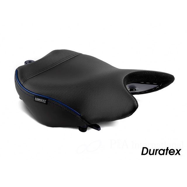 Sargent シート Duratex フロント（ブラック） カラー パイピング：G050ブルー WS-693F-SE サージェント シート関連パーツ GSX-S1000GT GSX-S1000GX