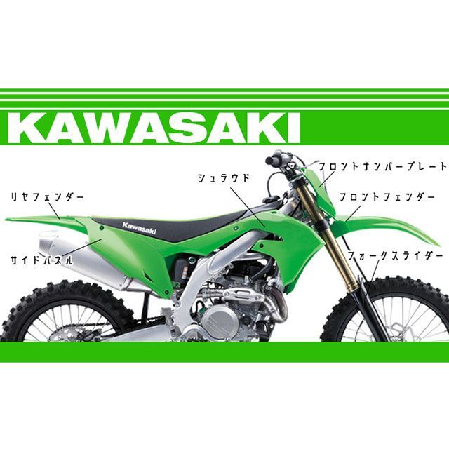 UFO サイドパネル（ホワイト） F1183 メーカー在庫あり ユーフォー カウル・エアロ KX250/F KX450/F 5,734円