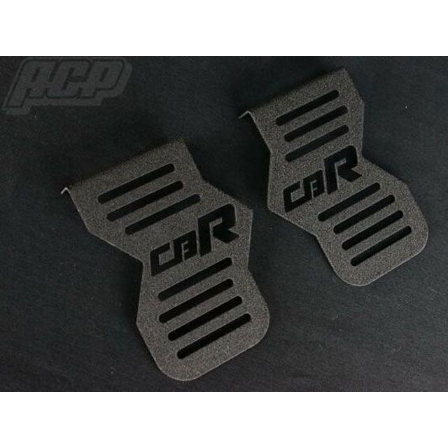 ACP CBR400F ロゴ入り チヂミ塗装 キャブサイドカバー カラー 黒 STO070 ACP キャブレター関連パーツ CBR400F｜パークアップ 店