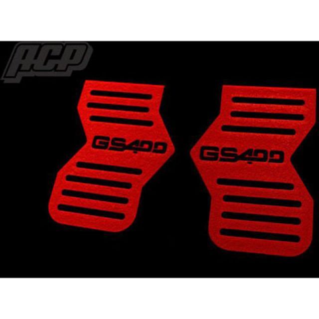 ACP GS400 チヂミ塗装 キャブサイドカバー GS400ロゴ（赤） STO080 ACP キャブレター関連パーツ GS400