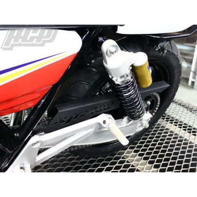 ACP XJR400 ロゴ入り チヂミ塗装 チェーンケース カラー 黒 STC055 ACP チェーン関連パーツ XJR400|パークアップ 店