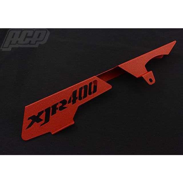 ACP XJR400 ロゴ入り チヂミ塗装 チェーンケース カラー 赤 STC093 ACP チェーン関連パーツ XJR400｜パークアップ 店