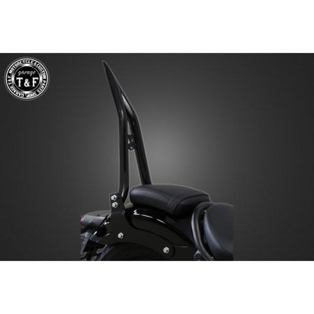 T&F レブル250 極太φ38シーシーバーロング 純正フェンダー専用（ブラック） ・7031611 ガレージT&F シーシーバー レブル250/レブル250S レブル500