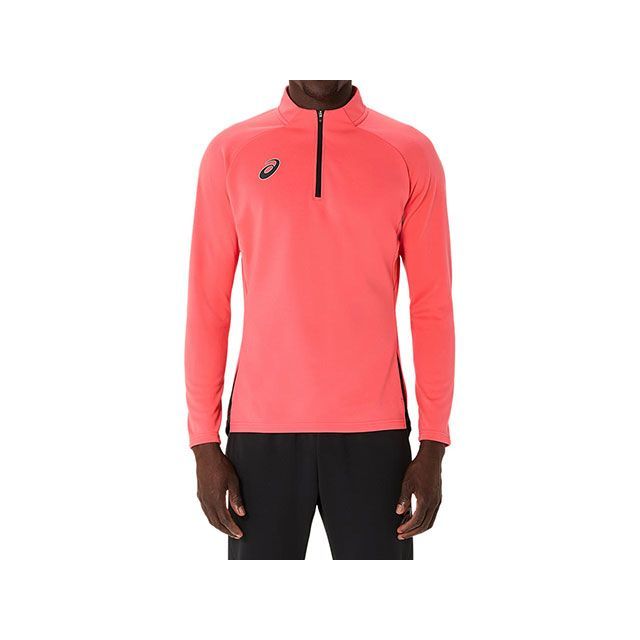 ASICS 2101A301 HALFZIP KNIT TOP(コーラルリーフ) サイズ 2XL 2101A301 メーカー在庫あり アシックス アウトドア用ウェア