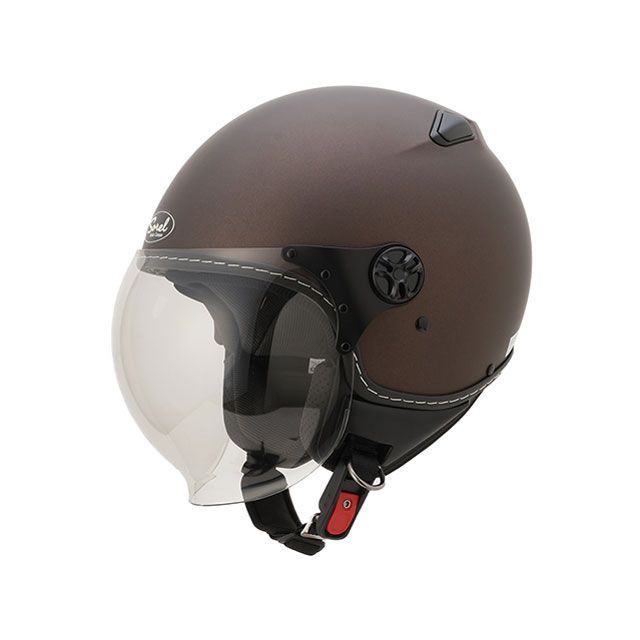 Sorel Haute Casque ブラウン ジェットヘルメット 収納袋付 Sorel Haute Casque ブラウン ジェットヘルメット 収納袋付