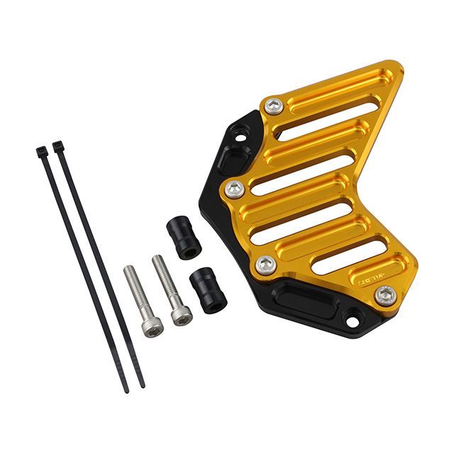 SHIFTUP ビレットスプロケットカバー GROM（ブラック/ゴールド） 290201-64 シフトアップ スプロケット関連パーツ