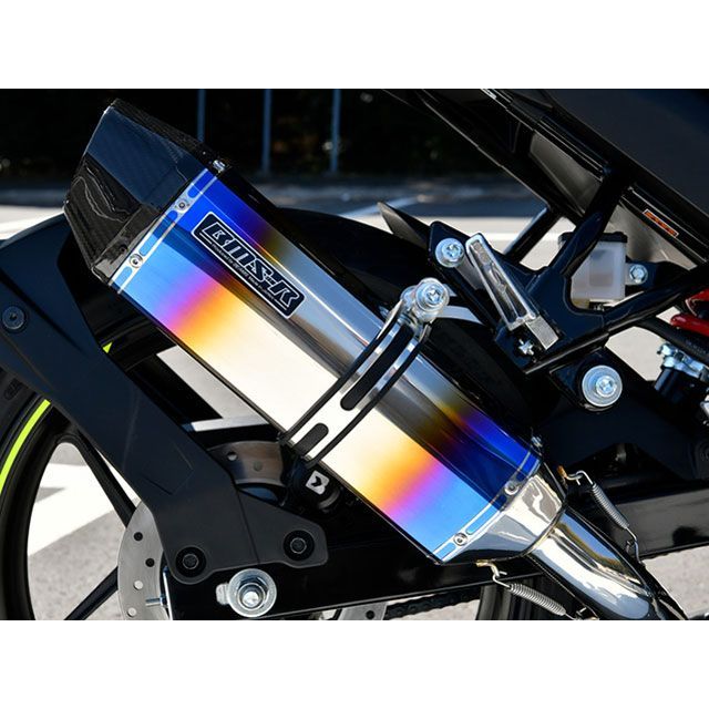 BMS RACING FACTORY CORSA-EVOII ヒートチタンサイレンサー 政府認証 G351-65-SF1 BMS マフラー本体 ジクサー150