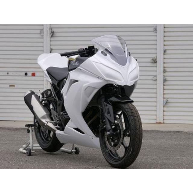 Saitaniya Factory フルカウル レース クイックファスナーver 仕様 白ゲル 3K13NJ25FCRW2 才谷屋ファクトリー カウル・エアロ Ninja250
