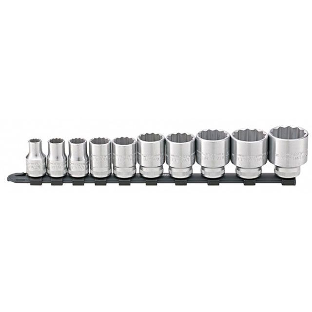 STAHLWILLE 12918/10-50 10個組 差込角1/2SQ ソケットセット レール付 ・12918/10-50 メーカー在庫あり スタビレー ハンドツール