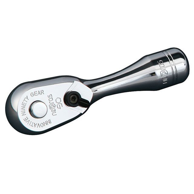 nepros NBRC390S 9.5sq. コンパクトショートラチェットハンドル 90歯車 全長80粍 NBRC390S 製造業者店卸し資産あり ネプロス お手々物の具