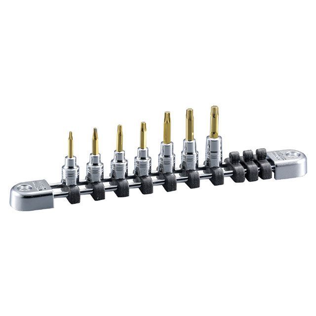 nepros NTQ4T07 7本組 6.3sq.T型トルクスビットソケットセット ホルダー付 NTQ4T07 ネプロス ハンドツール|パークアップ 店
