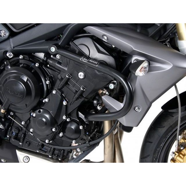HEPCO＆BECKER エンジンガード（ブラック） 5017520 00 01 ヘプコ＆ベッカー エンジンガード STREET TRIPLE 675 STREET TRIPLE R｜パークアップ 店 27,245円