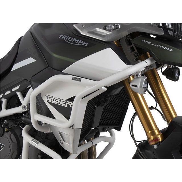HEPCO＆BECKER タンクガード（ホワイト） 5027605 00 03 ヘプコ＆ベッカー その他フレーム関連パーツ TIGER900 Rally/GT/Pro TIGER850 Sport｜パークアップ 店