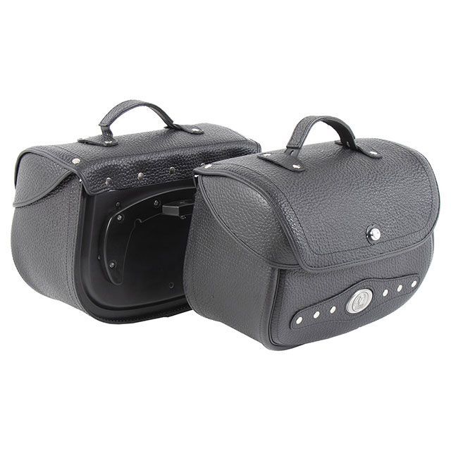 HEPCO＆BECKER サイドレザーバッグ ネバダ C-Bowサイドキャリア用 左右セット（ブラック） 620405 ヘプコ＆ベッカー ツーリング用バッグ｜パークアップ 店