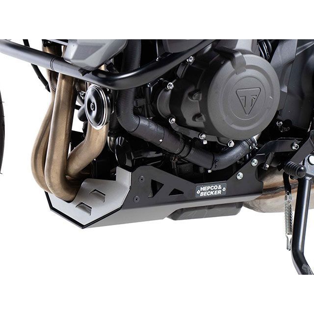 HEPCO＆BECKER スキッドプレート（レッド/ブラック） 8107636 00 41 ヘプコ＆ベッカー カウル・エアロ TIGER SPORT 660｜パークアップ 店