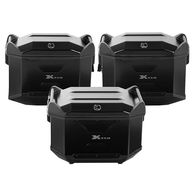 HEPCO＆BECKER XCEED 3BOXセット（ブラック） HBS-XCD-ALL-DB ヘプコ＆ベッカー ツーリング用ボックス