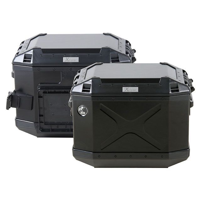 HEPCO&BECKER XPLORER サイドケースセット サイドケース 40(ブラック) HBS-XPR-SS-40-B ヘプコ&ベッカー ツーリング用ボックス|パークアップ 店