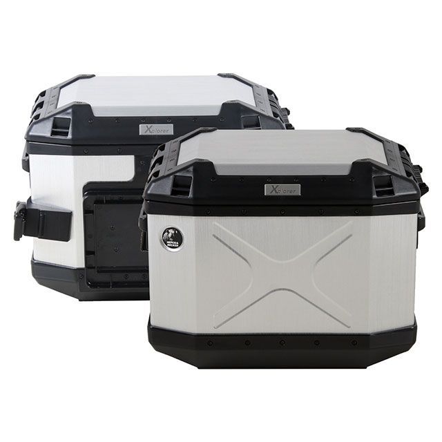HEPCO＆BECKER XPLORER サイドケースセット サイドケース 40（シルバー） HBS-XPR-SS-40-S ヘプコ＆ベッカー ツーリング用ボックス｜パークアップ 店 73,810円