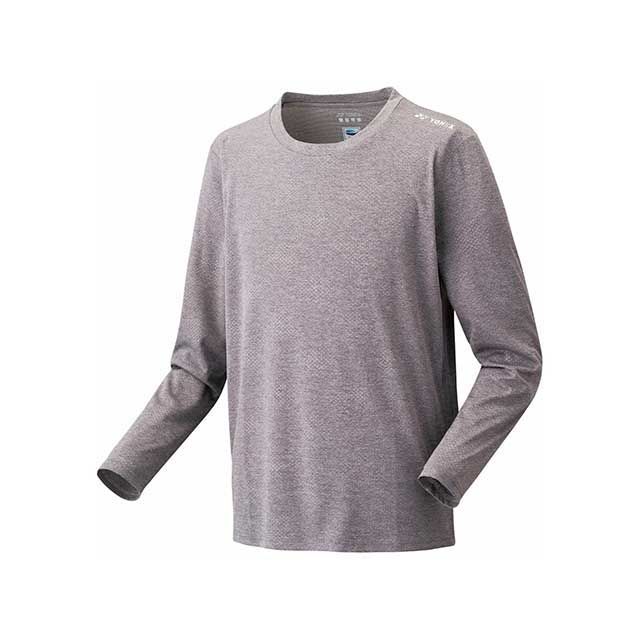 YONEX 16809 ユニロングスリーブTシャツ（グレー） サイズ S 16809 メーカー在庫あり ヨネックス アウトドア用ウェア