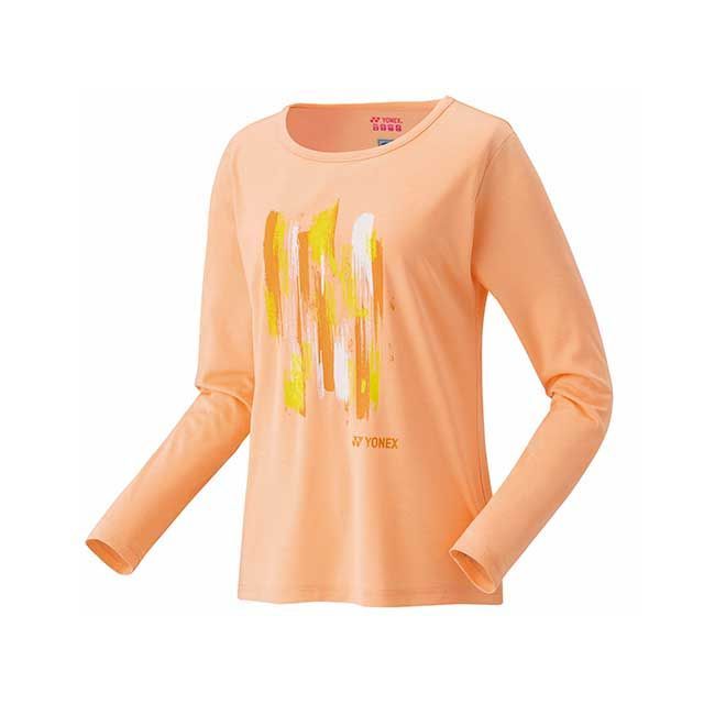 YONEX 16813 ウィメンズロングスリーブTシャツ（ベージュピンク） サイズ XO 16813 メーカー在庫あり ヨネックス アウトドア用ウェア