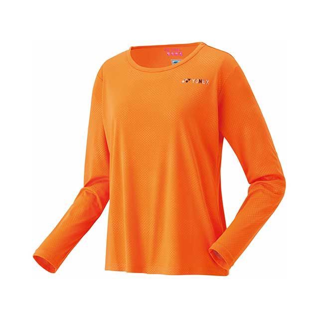 YONEX 16815 ウィメンズロングスリーブTシャツ（ファインオレンジ） サイズ L 16815 メーカー在庫あり ヨネックス アウトドア用ウェア