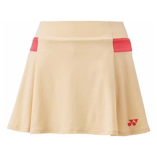 YONEX 26145 ウィメンズスカート 肌付きスパッツ付（内燃機関ベージュ） 大きさ XO 26145 製造業者店卸し資産あり ヨネックス アウトドア用御召しもの