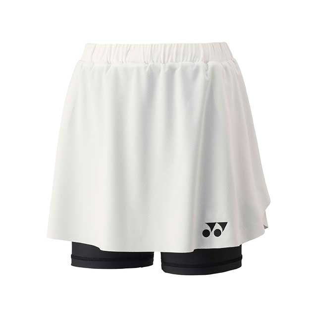 YONEX 26181 ウィメンズスカート（インナースパッツツキ）（白いこと） 大きさ L 26181 製造業者店卸し資産あり ヨネックス アウトドア用御召しもの