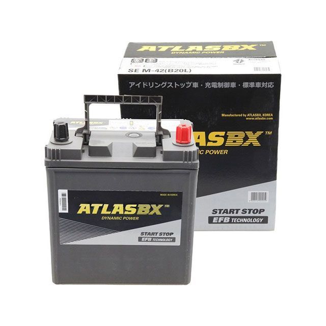 【メーカー直送】Atlasbx ATLASBX EFB（アイドリングストップ車用）SE M42（B20L） M-42（B20L） ATLASBX バッテリー