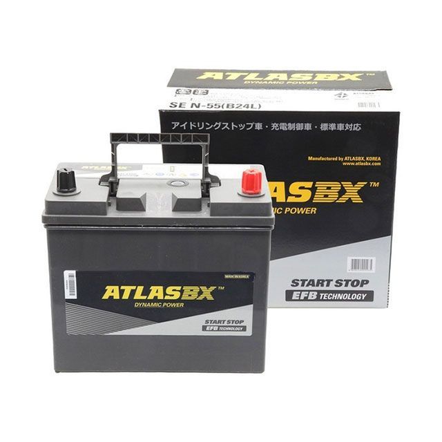 【メーカー直送】Atlasbx ATLASBX EFB（アイドリングストップ車用）SE N55（B24L） N-55（B24L） ATLASBX バッテリー
