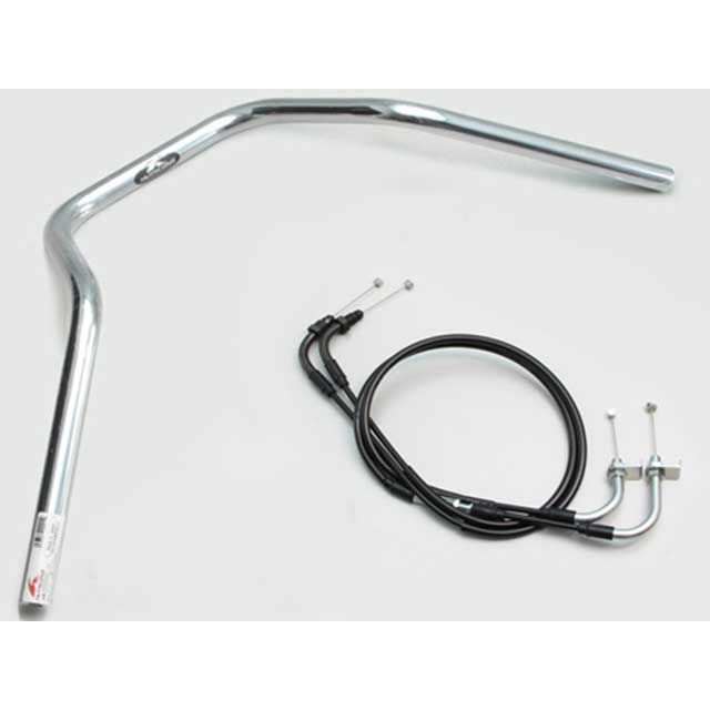 HURRICANE ナロー4型 ハンドルSET(クロームメッキ) H044-048C ハリケーン ハンドル関連パーツ ダックス125|パークアップ 店