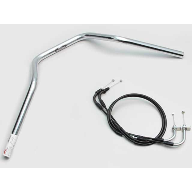 HURRICANE POLICE 4型 ハンドルSET(クロームメッキ) H044-068C ハリケーン ハンドル関連パーツ ダックス125|パークアップ 店
