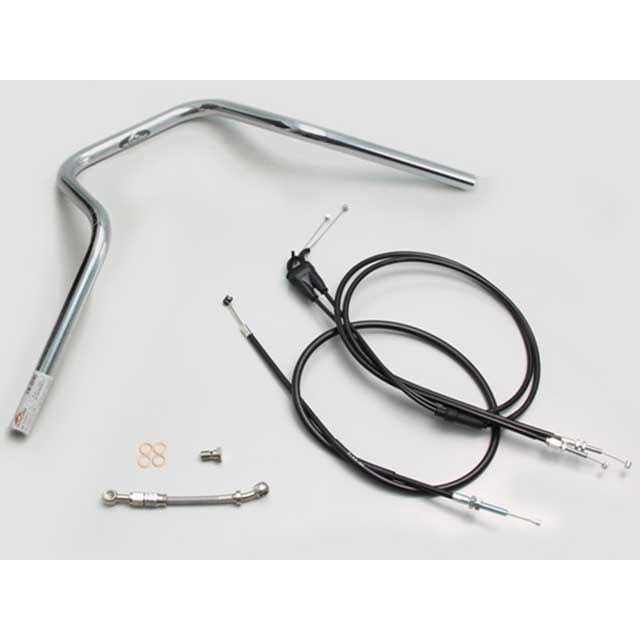 HURRICANE POLICE 5型 ハンドルSET（クロームメッキ） H309-069C ハリケーン ハンドル関連パーツ XSR125 ABS｜パークアップ 店