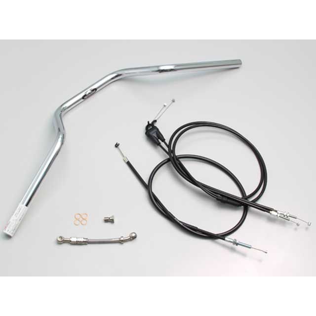 HURRICANE ヨーロピアン3型 ハンドルSET(クロームメッキ) H309-072C ハリケーン ハンドル関連パーツ XSR125 ABS|パークアップ 店