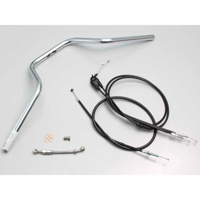 HURRICANE ヨーロピアン4型 ハンドルSET（クロームメッキ） H309-073C ハリケーン ハンドル関連パーツ XSR125 ABS