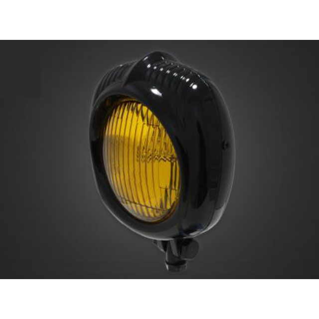 T&F ドラッグスター400(クラシックモデル) エレクトロライン54レプリカヘッドライト＋ステーSET（タイプB） タイプ ブラック・イエローレンズ ・4022935 ガレージT&F ヘッドライト・バルブ ドラッグスター400/クラシックモデル